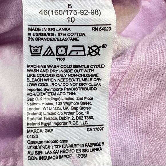 NWT Gap High Rise Utility Short 5” Khaki Shorts 6 Lavender Shortbread Pastel - Picture 9 of 10